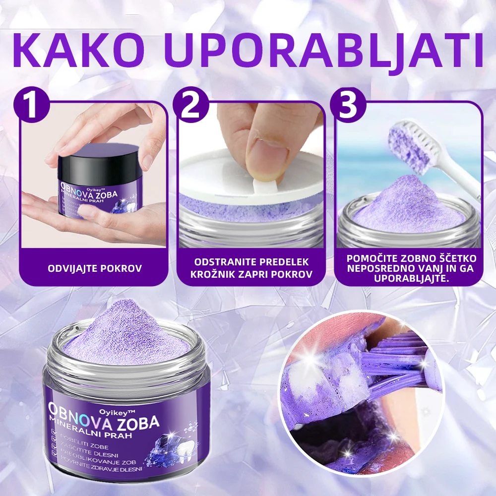𝐎𝐲𝐢𝐤𝐞𝐲™ 𝐎𝐛𝐧𝐨𝐯𝐚 𝐙𝐨𝐛𝐚 𝐌𝐢𝐧𝐞𝐫𝐚𝐥𝐧𝐢 𝐏𝐫𝐚𝐡а 💋(Primerno za vse bolezni zob, dlesni in težave z ustno votlino)